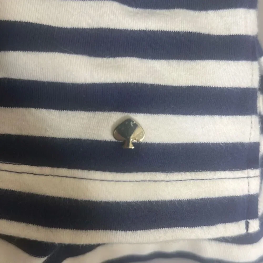✨Kate Spade Blue & White Striped Long Sleeve Wheaton Casual Sz Small Top✨